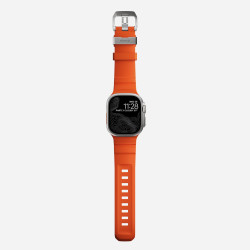 Λουράκι Apple Watch Ultra/SE/11/10/9/8/7/6/5/4 (49/46/45/44mm) Nomad Rocky Point Band Αδιάβροχο FKM & Τιτάνιο - Magma / Natural (NM014872858)