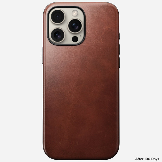 Θήκη iPhone 16 Pro Max Nomad Modern Leather Case Horween Δερμάτινη με MagSafe - Olde Dublin (NM01685685)