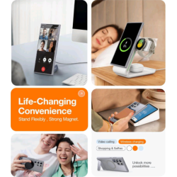 Θήκη Samsung Galaxy S24 Ultra Torras UPro Pstand Ανθεκτική με MagSafe & KickStand - Grey (6938075675424)