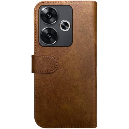 Θήκη Xiaomi Poco F6 Rosso Element PU Πορτοφόλι - Brown (8719246458262)