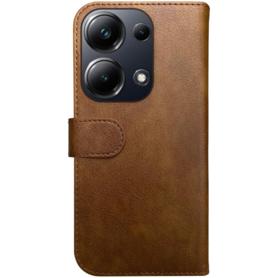 Θήκη Xiaomi Redmi Note 13 Pro 4G / Poco M6 Pro 4G Rosso Element PU Πορτοφόλι - Brown (8719246458255)