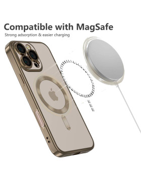 Θήκη iPhone 16 Pro Tech-Protect MagFlex Διάφανη Σιλικόνης με MagSafe - Shiny Desert (5906302372232)