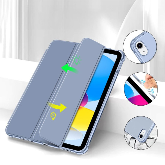 Θήκη iPad (A16) 11th Gen. 2025 11" / 10th Gen. 2022 10.9" Tech-Protect SC Pen Hybrid Flip με Υποδοχή για Apple Pencil - Crystal Blue (5906302372126)