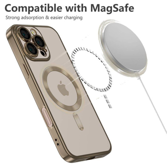 Θήκη iPhone 16 Pro Max Tech-Protect MagFlex Διάφανη Σιλικόνης με MagSafe - Shiny Desert (5906302372256)