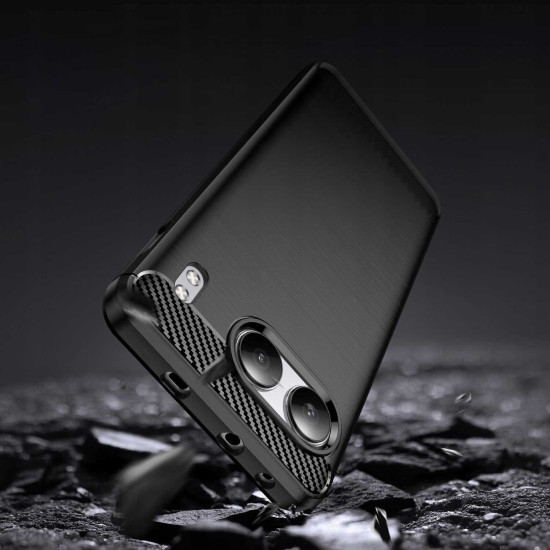 Θήκη OnePlus Nord 4 Techsuit Carbon Silicone Σιλικόνης - Black (5949419232549)