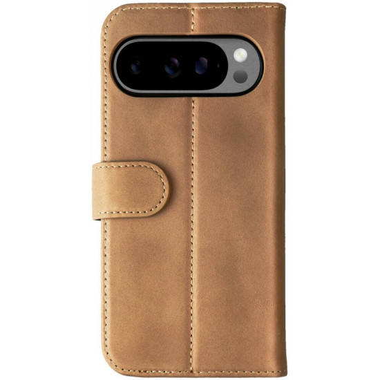Θήκη Google Pixel 9 / 9 Pro Rosso Elite Δερμάτινο Πορτοφόλι με MagSafe - Light Brown (8719246461804)