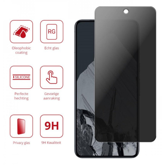 Tempered Glass Google Pixel 8 Pro Rosso Privacy Αντιχαρακτικό Γυαλί Προστασίας Απορρήτου Οθόνης (8719246465031)