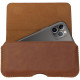 Universal Θήκη Rosso Deluxe Belt Case Δερμάτινη Ζώνης για Smartphones / Κινητά 18 x 9.5 cm - Brown (8719246461927)