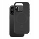 Θήκη iPhone 16 Pro Spacecase Silicone Magnetic Case Σιλικόνης με MagSafe - Black (5905719111663)