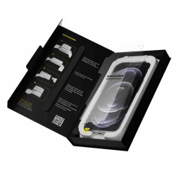 Tempered Glass iPhone 12 Pro Max Spacecase QuickFit Glass Αντιχαρακτικό Γυαλί Προστασίας Οθόνης με Απλικατέρ QuickFit 2 Τεμάχια - Clear (5905719112769)