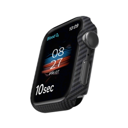 Θήκη Apple Watch 11 / 10 46mm Pitaka Air Case Aramid Fiber 600D - Black / Grey / Twill (AWB2401)