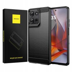 Θήκη Motorola Moto G75 Spacecase Carbon Σιλικόνης - Black (5905719113865)