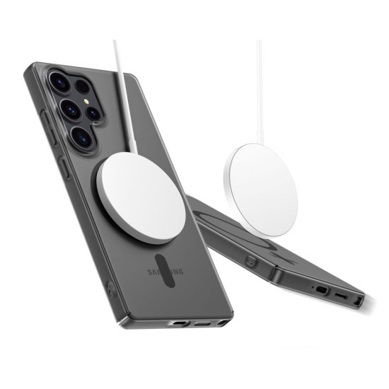 Θήκη Samsung Galaxy S25 Ultra Tech-Protect MagSlim Σκληρή Ημιδιάφανη με MagSafe - Matte / Black (5906302322015)