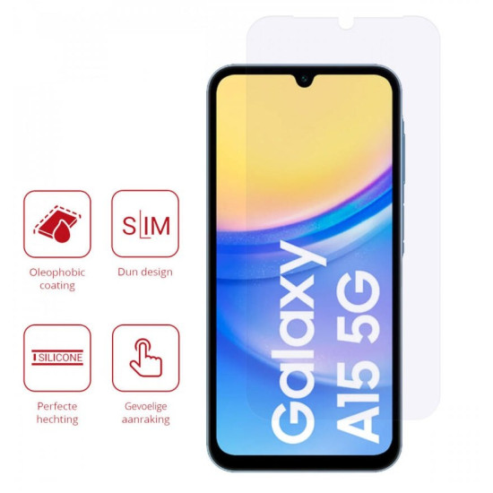 Μεμβράνη Προστασίας Samsung Galaxy A15 Rosso Ultra Clear Screen Protector Οθόνης 2 Τεμάχια - Clear (8719246436826)