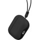Θήκη AirPods 4th Gen Uniq Lyden Duo Series Premium Σκληρή από Vegan Δέρμα με Λουράκι Χειρός - Black (UNIQ-AIRPODS(2024)-LYDBLK)