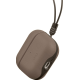 Θήκη AirPods 4th Gen Uniq Lyden Duo Series Premium Σκληρή από Vegan Δέρμα με Λουράκι Χειρός - Flint / Grey (UNIQ-AIRPODS(2024)-LYDGRY)