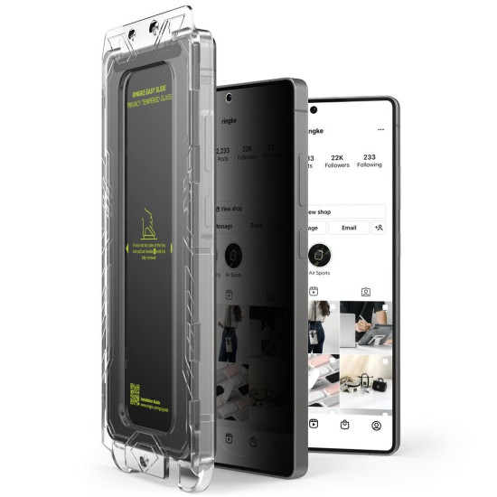 Tempered Glass Samsung Galaxy S25 Ultra Ringke Easy Slide Privacy Αντιχαρακτικό Γυαλί Προστασίας Απορρήτου Οθόνης 2 Τεμάχια (8800274969476)