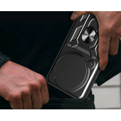 Θήκη Xiaomi Redmi Note 14 Pro 5G / Poco X7 Tech-Protect Camshield Pro Ανθεκτική με Κάλυμμα για την Κάμερα & Ring Holder - Matte Black (5906302361472)