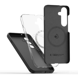 Θήκη Samsung Galaxy S25 Plus Tech-Protect Liquid Silicone Σκληρή με MagSafe - Black (5906302322305)