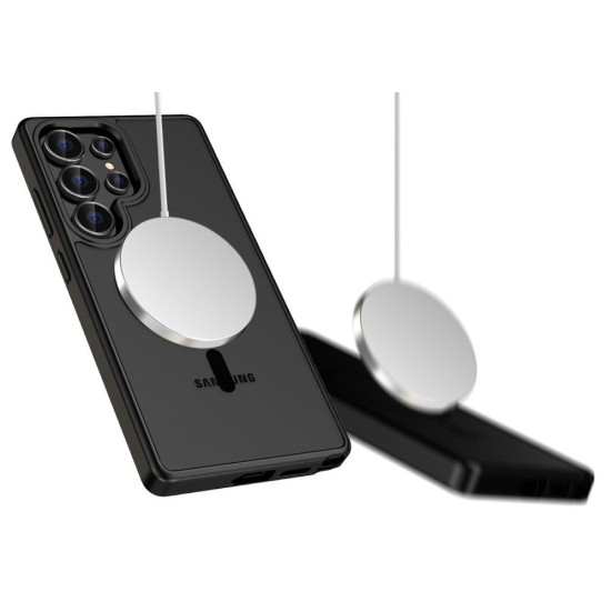 Θήκη Samsung Galaxy S25 Ultra Tech-Protect MagMat Σκληρή Ημιδιάφανη με MagSafe - Matte Black (5906302322381)