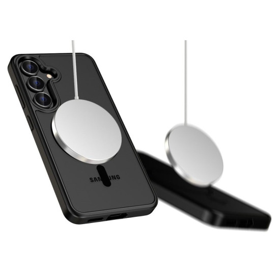 Θήκη Samsung Galaxy S25 Plus Tech-Protect MagMat Σκληρή Ημιδιάφανη με MagSafe - Matte Black (5906302322268)