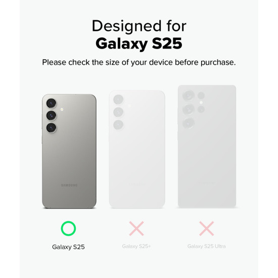 Θήκη Samsung Galaxy S25 Ringke Silicone Magnetic Ανθεκτική Σιλικόνης με MagSafe - Black (8800274968370)