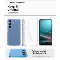 Θήκη Samsung Galaxy S25 Spigen Hybrid Σκληρή - Crystal Clear (ACS09006)