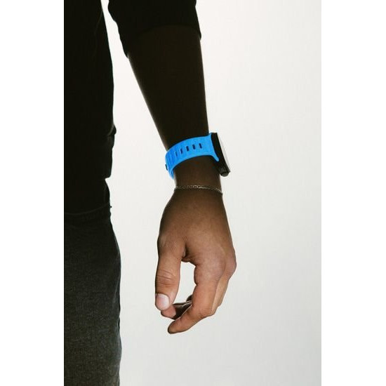Λουράκι Nomad Sport Band Glow in the Dark Αδιάβροχο Φωσφορίζον Σιλικόνης Apple Watch SE/11/10/9/8/7/6/5/4 (42/41/40mm) - Icy Blue Glow (NM01122685)