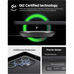 Θήκη Samsung Galaxy S25 Ultra Spigen Silicone Fit MagFit Σιλικόνης με MagSafe - Black (ACS09017)