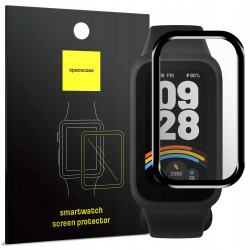 Hybrid Glass Xiaomi Smart Band 9 Active Spacecase Smartwatch Αντιχαρακτικό Προστατευτικό Υβριδικό Οθόνης - Black (5905719117269)