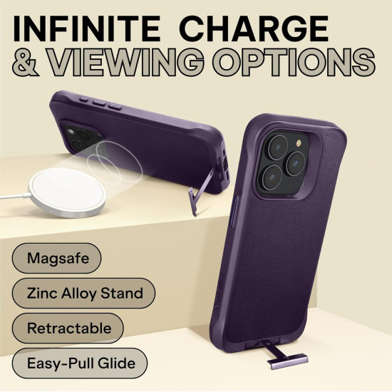 Θήκη iPhone 14 Pro Max Oakshield Σκληρή με MagSafe & KickStand - Violet (OAK000038FV003C)