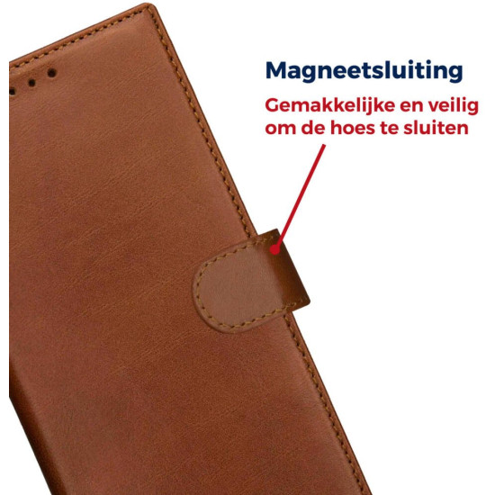 Θήκη Samsung Galaxy S25 Ultra Rosso Deluxe Δερμάτινο Πορτοφόλι - Brown (8719246463259)