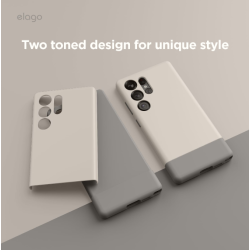 Θήκη Samsung Galaxy S25 Ultra Elago Magnetic Glide Σκληρή με MagSafe - Stone / Medium Grey (EGS25MSGL68-STMGY)