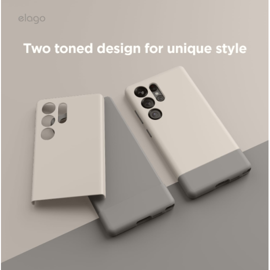 Θήκη Samsung Galaxy S25 Ultra Elago Magnetic Glide Σκληρή με MagSafe - Stone / Medium Grey (EGS25MSGL68-STMGY)