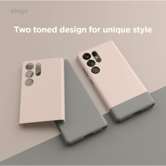 Θήκη Samsung Galaxy S25 Ultra Elago Magnetic Glide Σκληρή με MagSafe - Lovely Pink / Medium Grey (EGS25MSGL68-LPKMGY)