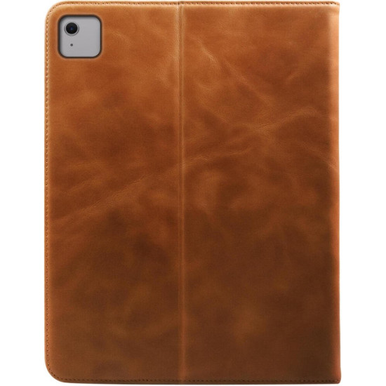 Θήκη iPad Air 13" 2026 / 2024 Rosso Deluxe Δερμάτινη με Υποδοχή για Apple Pencil - Brown (8719246471742)