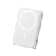 PowerBank Veger X5 6 in 1 W0582 με Ασύρματη Φόρτιση MagSafe 15W / RFID Πορτοφόλι MagSafe & KickStand 1 x Type-C 20W 5.000mAh - White (6970453550009)