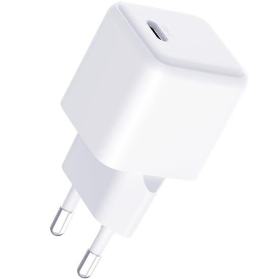 Φορτιστής 3MK Hyper Charger Τοίχου με Καλώδιο Type-C σε Type-C & 1 x Θύρα Type-C 25W - White (5903108561945)