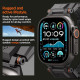 Λουράκι Apple Watch Ultra/SE/11/10/9/8/7/6/5/4 (49/46/45/44mm) Spigen DuraPro Armor Σιλικόνης - Black Edition (AMP09229)