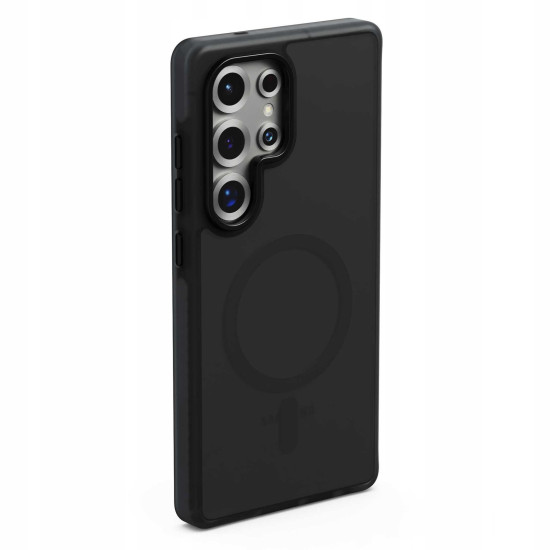 Θήκη Samsung Galaxy S25 Ultra Spacecase Hybrid Fusion Mag Ημιδιάφανη Σκληρή με MagSafe - Black (5905719114305)