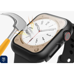 Θήκη Apple Watch SE / 6 / 5 / 4 (44mm) Rosso με Tempered Glass - Black (8719246461200)