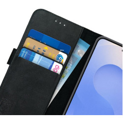 Θήκη Samsung Galaxy S25 Plus Rosso Deluxe Δερμάτινο Πορτοφόλι - Black (8719246463228)