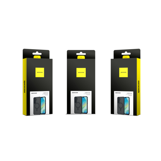 Θήκη Samsung Galaxy A16 Spacecase Hybrid MagSafe Σκληρή Ημιδιάφανη με MagSafe - Black (5905719117306)