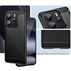 Θήκη Xiaomi Redmi Note 14 5G Spacecase Carbon Σιλικόνης - Black (5905719117061)