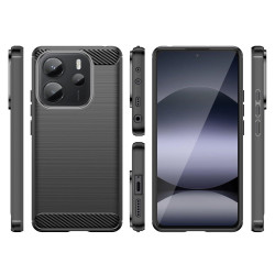 Θήκη Xiaomi Redmi Note 14 4G Spacecase Carbon Σιλικόνης - Black (5905719117986)