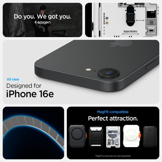 Θήκη iPhone 17e / 16e Spigen Ultra Hybrid MagFit Σκληρή με MagSafe - Neo One (ACS09143)