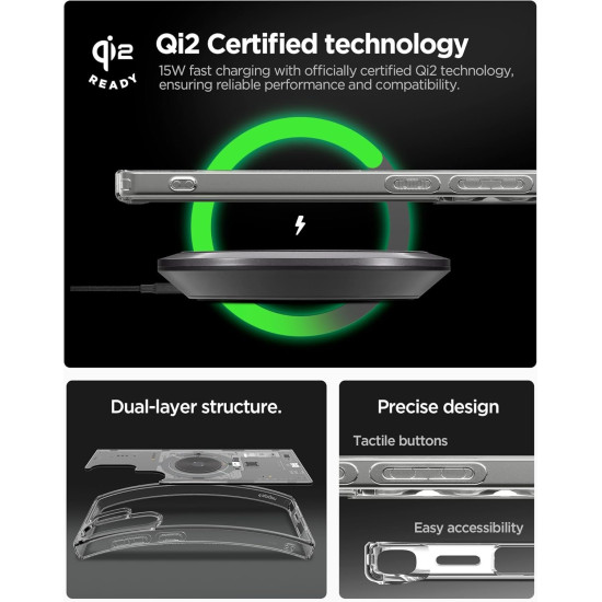 Θήκη Samsung Galaxy S25 Ultra Spigen Ultra Hybrid MagFit Σκληρή με MagSafe - Neo One (ACS08959)