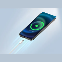Καλώδιο Riversong Lotus 10 Type-C σε Lightning για Φόρτιση & Μεταφορά Δεδομένων 200cm 27W - Light Gray (CL53A)
