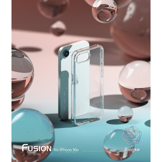 Θήκη iPhone 17e / 16e Ringke Fusion Σκληρή με TPU Bumper - Clear (8800293852544)