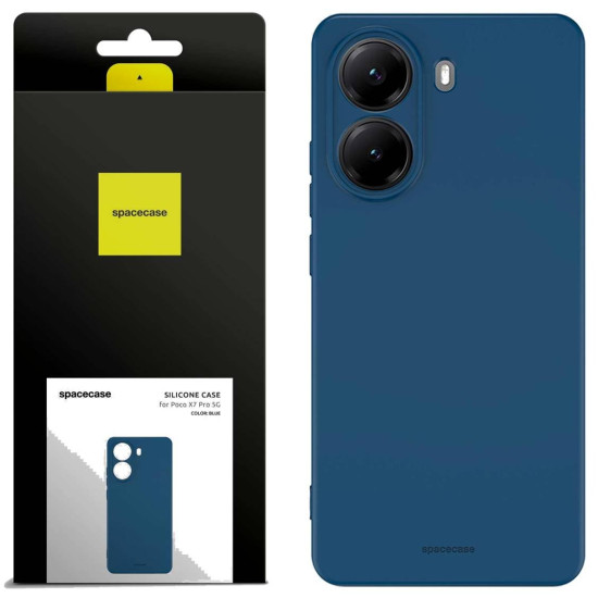 Θήκη Xiaomi Poco X7 Pro Spacecase Silicone Case Σιλικόνης - Blue (5905719118037)